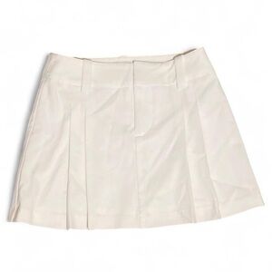 Aritzia Sunday Best White Pleated Mini Skirt